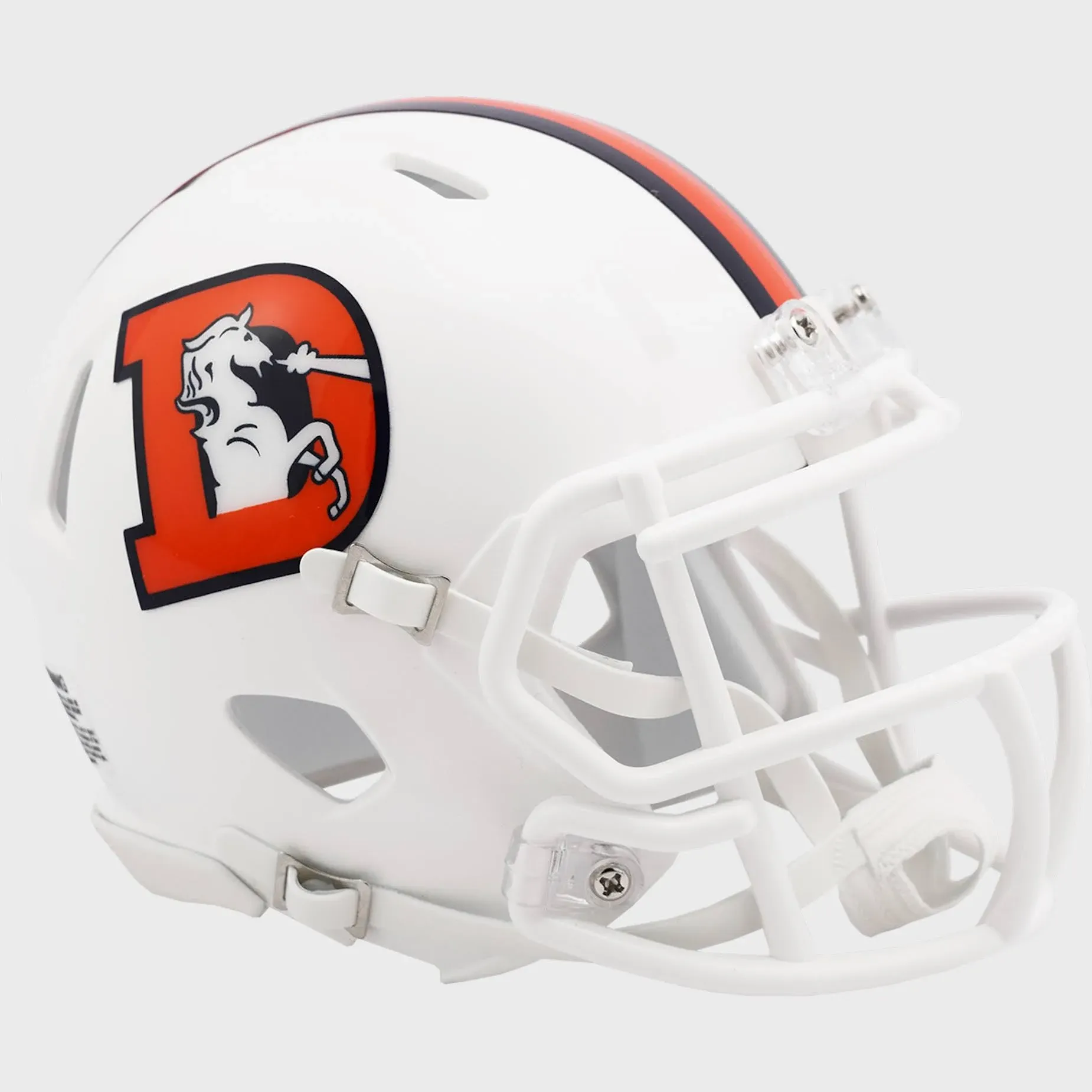 Denver Broncos 2023 Alternate Snowcapped Speed Riddell Mini Helmet