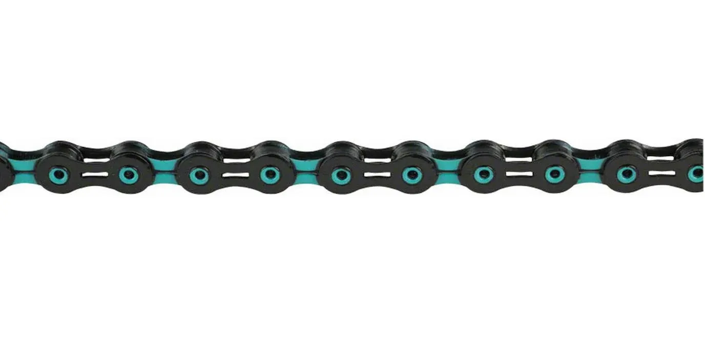 KMC X11SL Chain: 11-Speed, 116 Links, DLC Black/Celeste