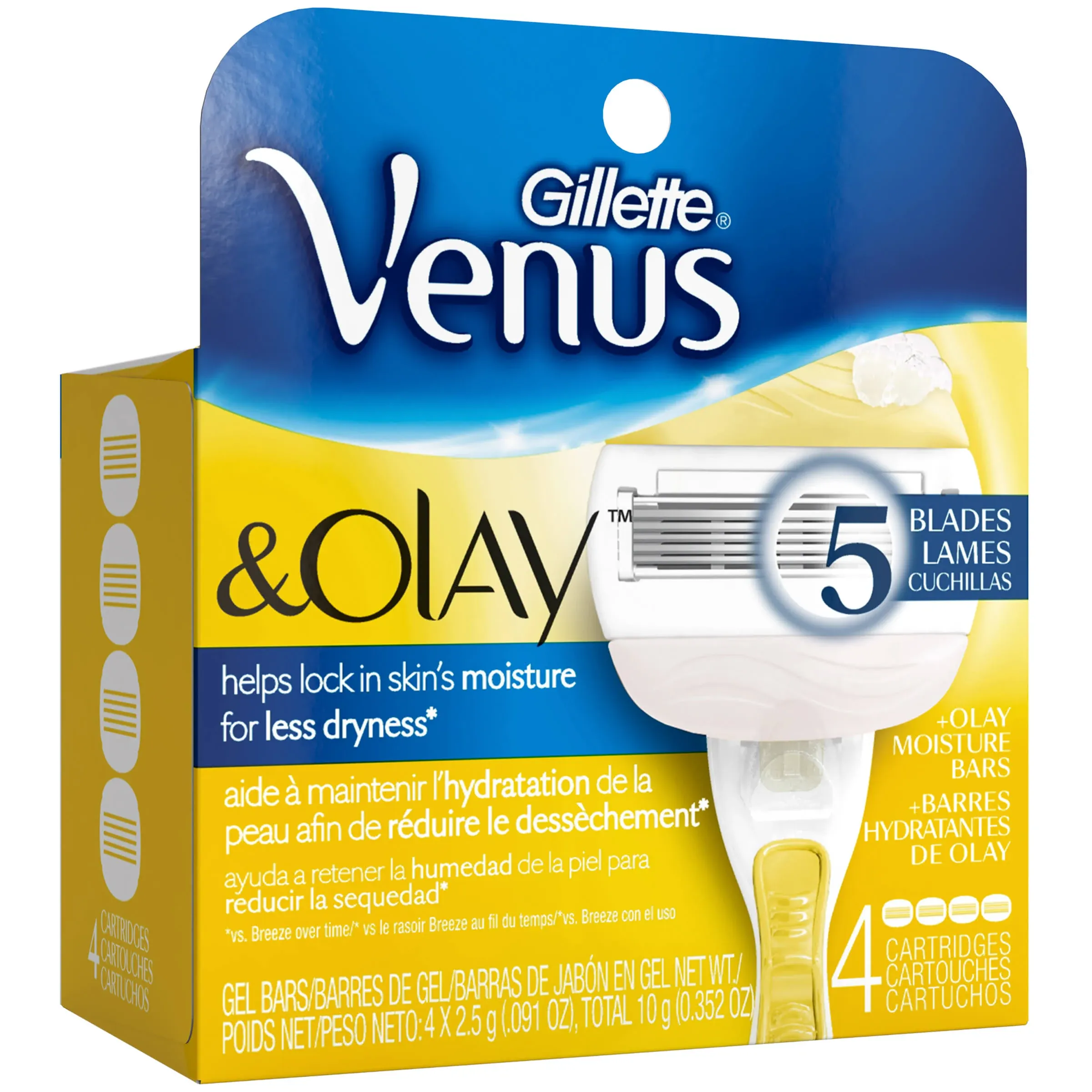 6 unidades de repuestos de hojas de afeitar Gillette Venus & Oley para mujer