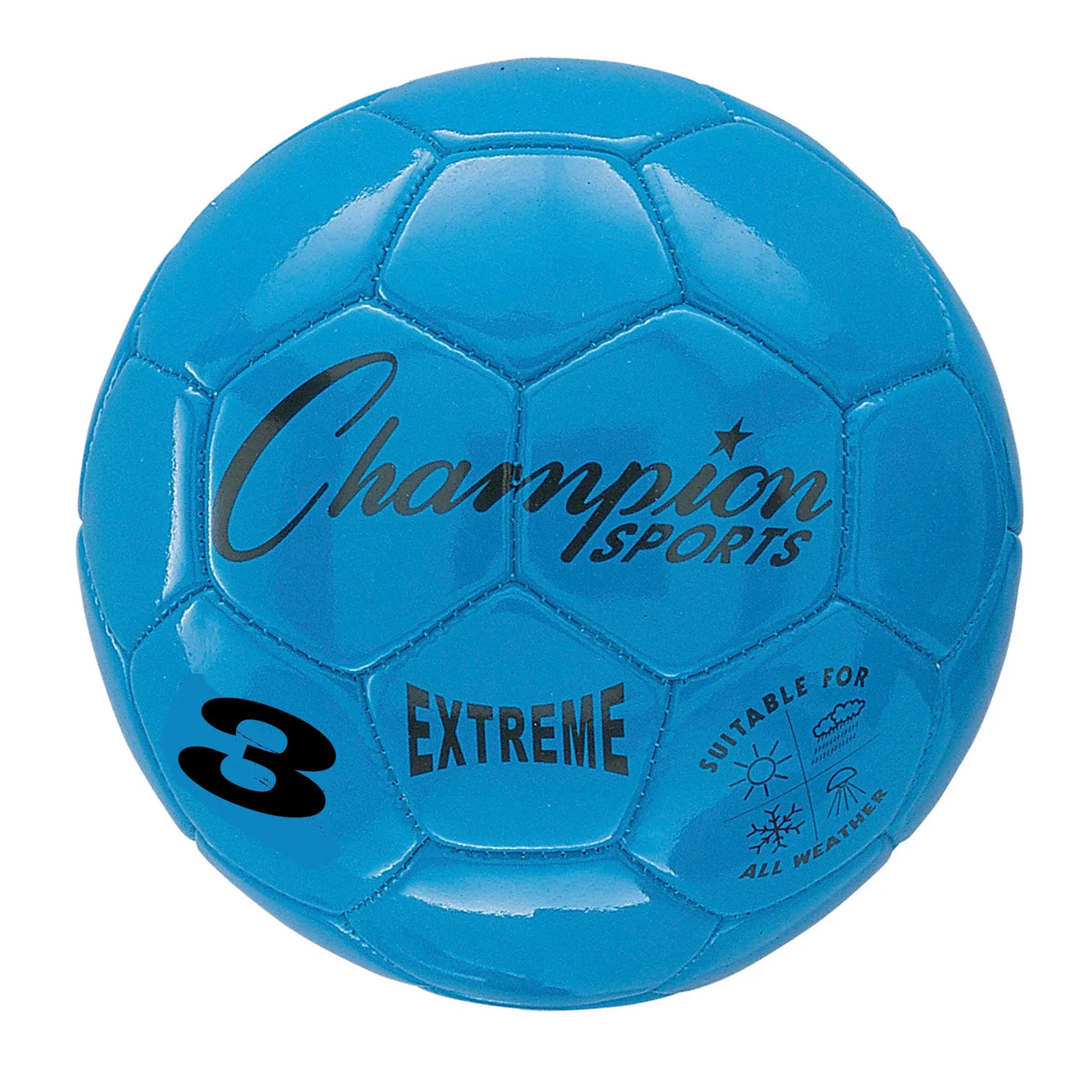 Champion Sports Extreme Soccer Ball Size 3 Blue