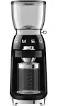 Smeg CGF01BLUK Coffee Grinder - Black - Retro