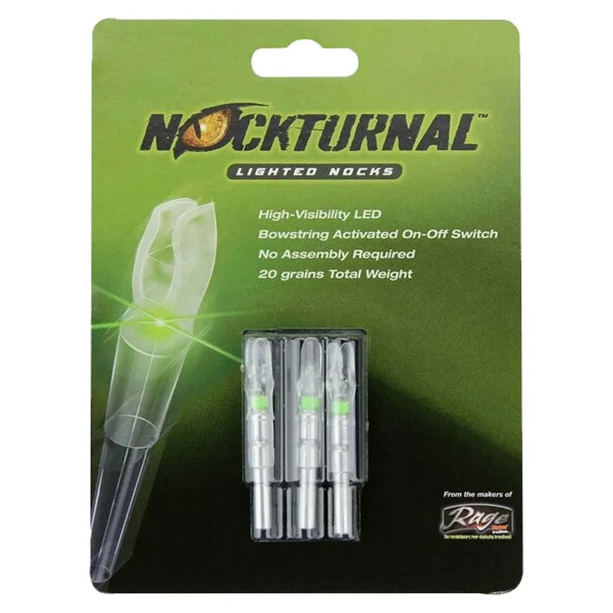 Nockturnal Lighted Nocks - GT Green