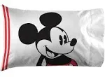 Jay Franco Mickey Mouse Jersey Classic 1 Pack Pillowcase - Double-Sided Kids Super Soft Bedding (Official Product)