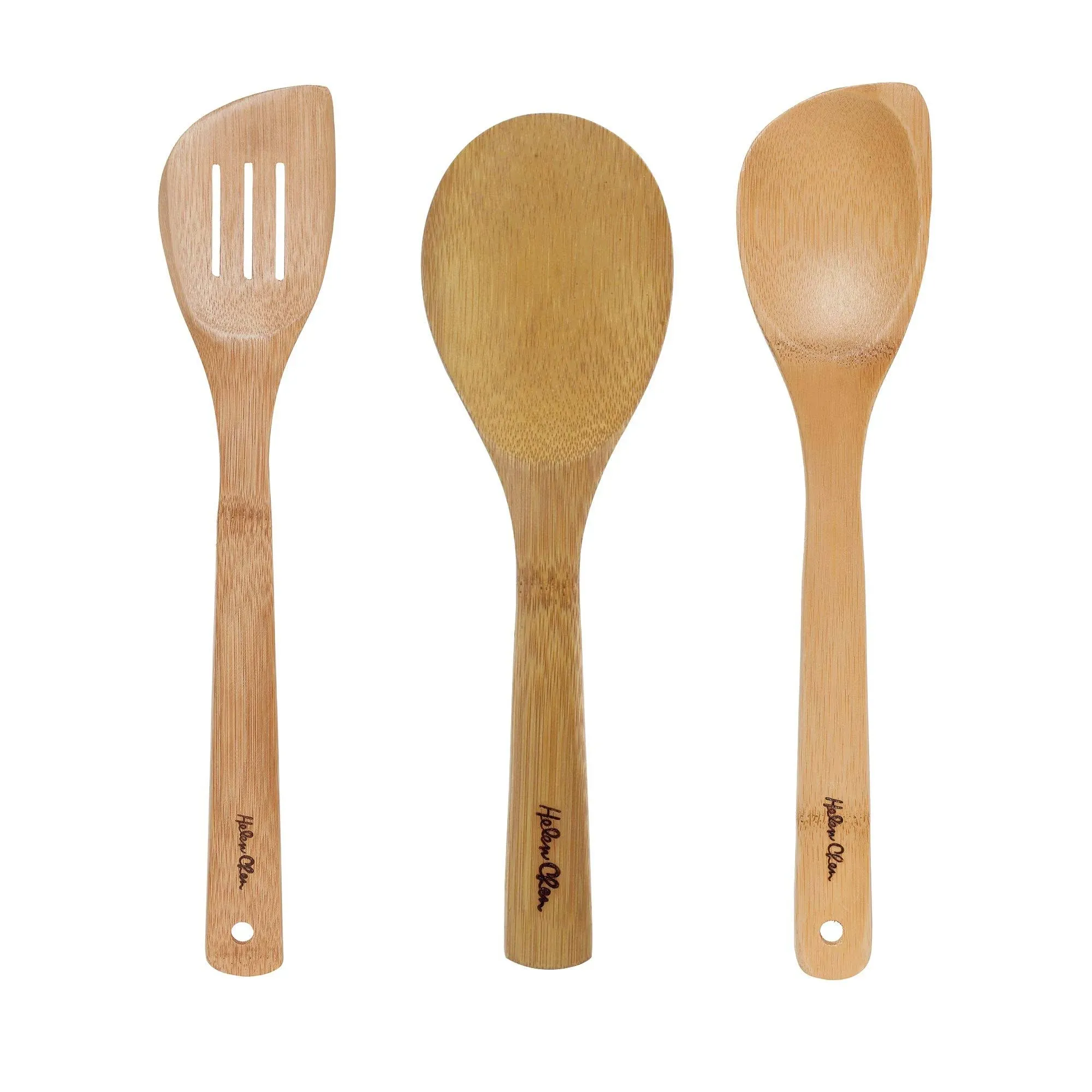 Helen's Asian Kitchen Bamboo Stir Fry Tools 3 PC Set