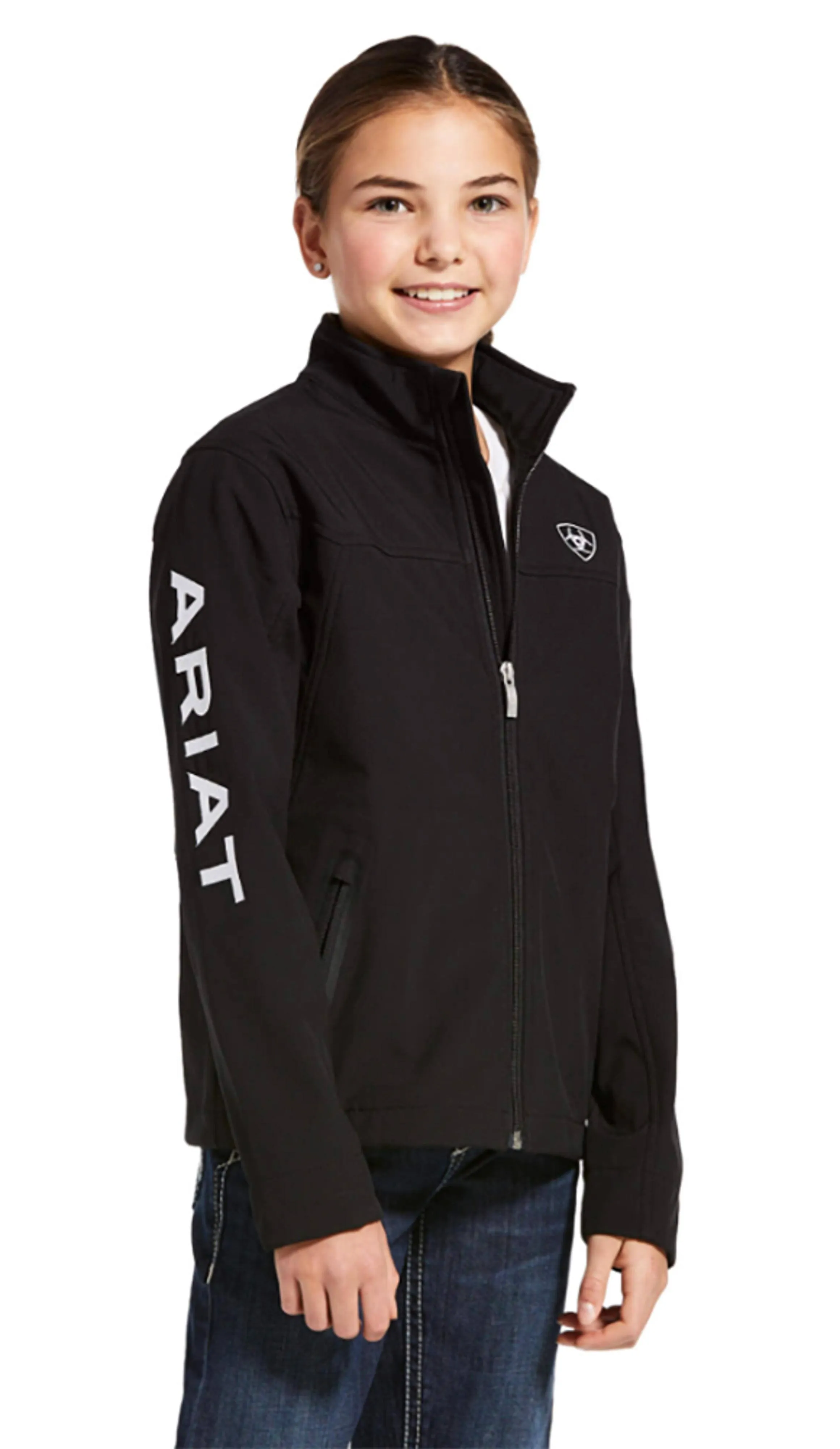 ARIAT Kid's New Team Softshell Jacket Black