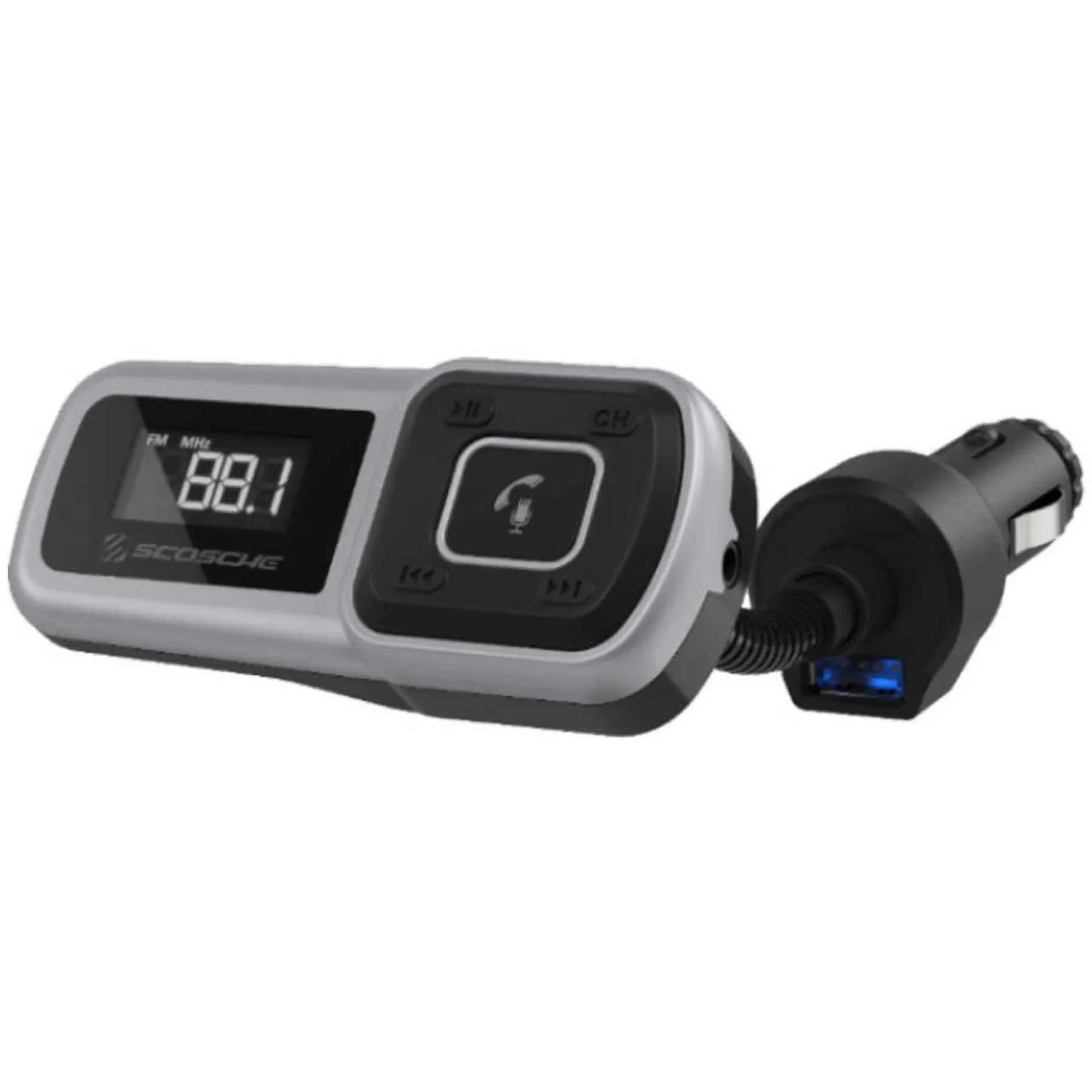 Scosche BTFMSR-SP1 Bluetooth FM Transmitter with USB Port for Mobile Devices