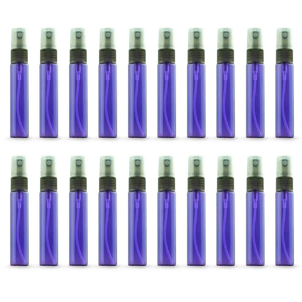 ZbFwmx 20 Pack Set 10ml Protable Refill Bulk Atomizer Spray Travel Perfume Bottle