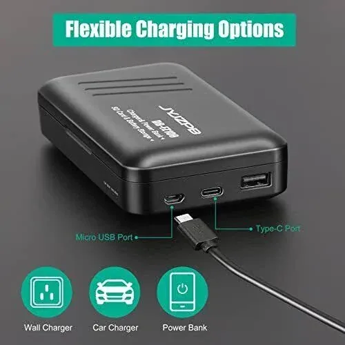 JYJZPB NP-FZ100 Battery Replacement and A7iii Battery Charger for Sony A7IV, Sony A7 III, Sony A1, Alpha A7R III, A7R IV, A9, A9 II, A6600, A6700, Alpha 9S, A7R3 A7S III, A7R III Battery, 2 Pack