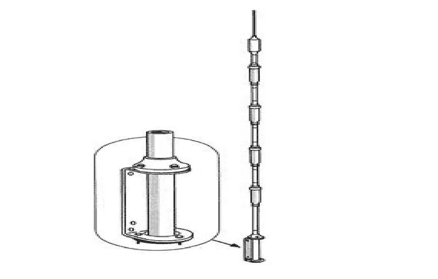 hustler 6btv vertical antenna, 1080m, 24ft, 1kw