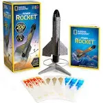 NATIONAL GEOGRAPHIC Rocket Launcher for Kids – Patent-Pending Motorized Air Rocket Toy, Launch up to 200 ft. with Safe Landing, Kids Outdoor Toys & Model Rockets, Gifts for Boys and Girls, Space Toys