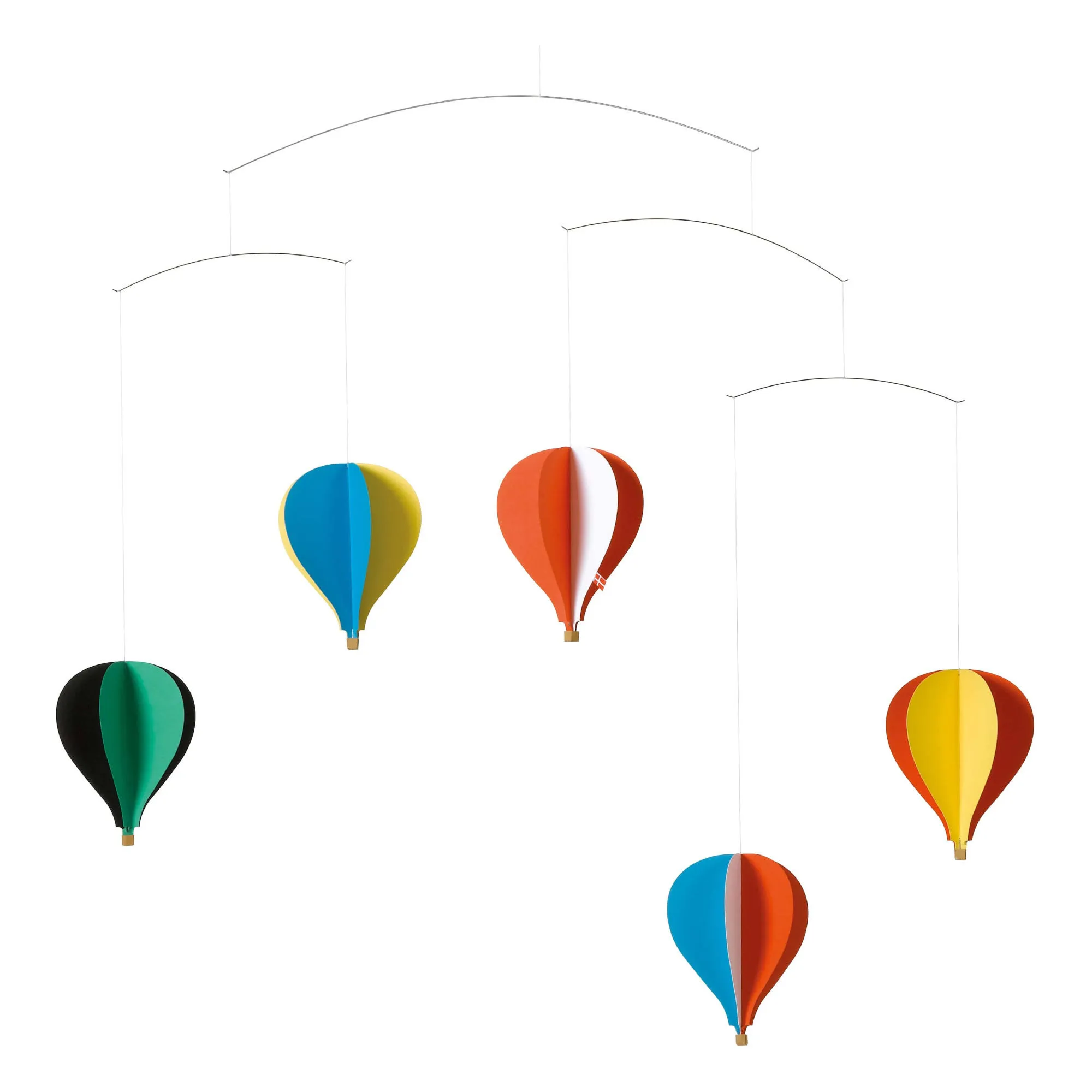 Flensted Mobiles 5 Balloon Hanging Nursery Mobile - 26 Inches - High Quality Cardboard