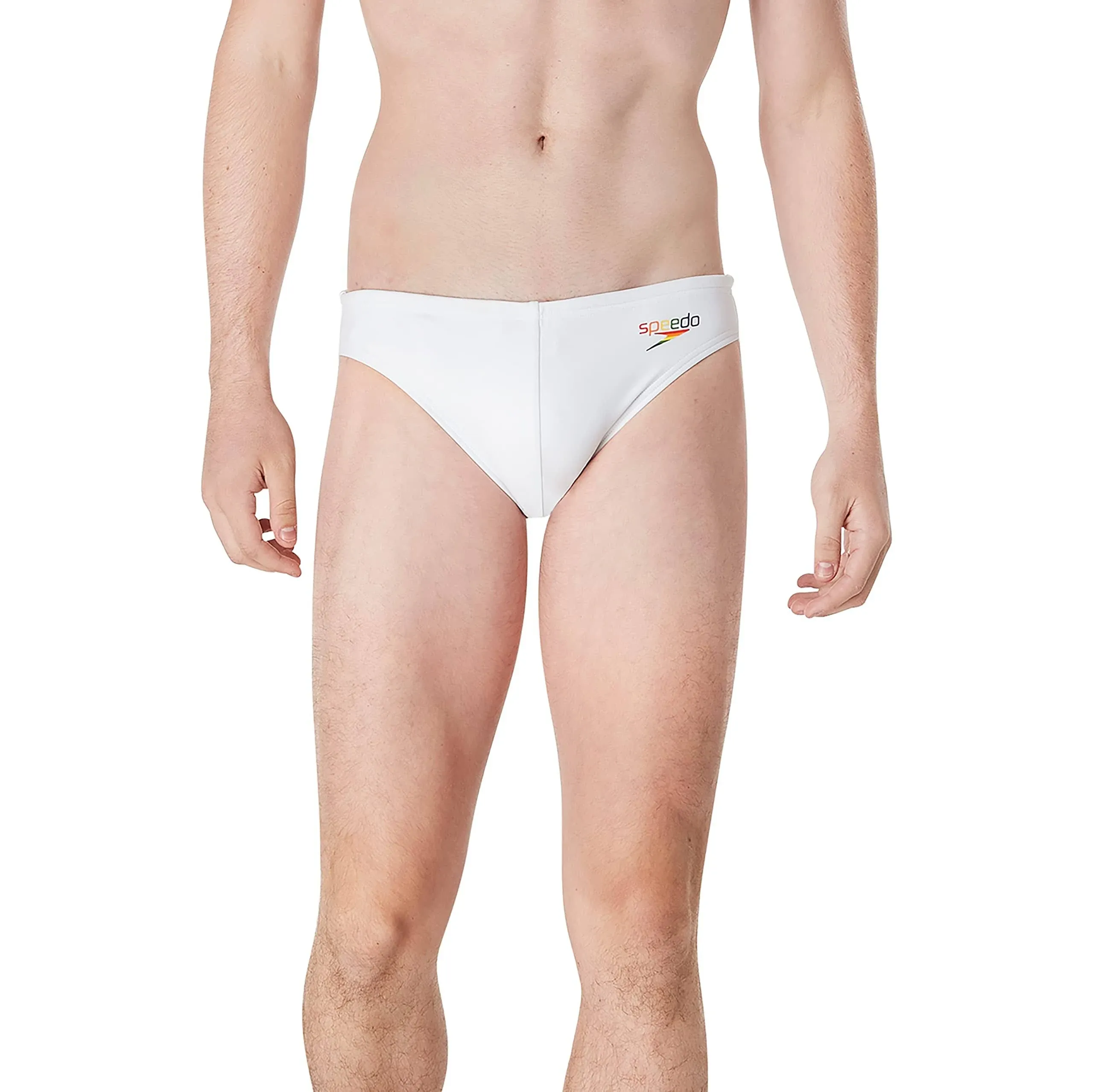 Speedo Pride Graphic Solar 1 Brief Men's Swimwear Bright White : 26