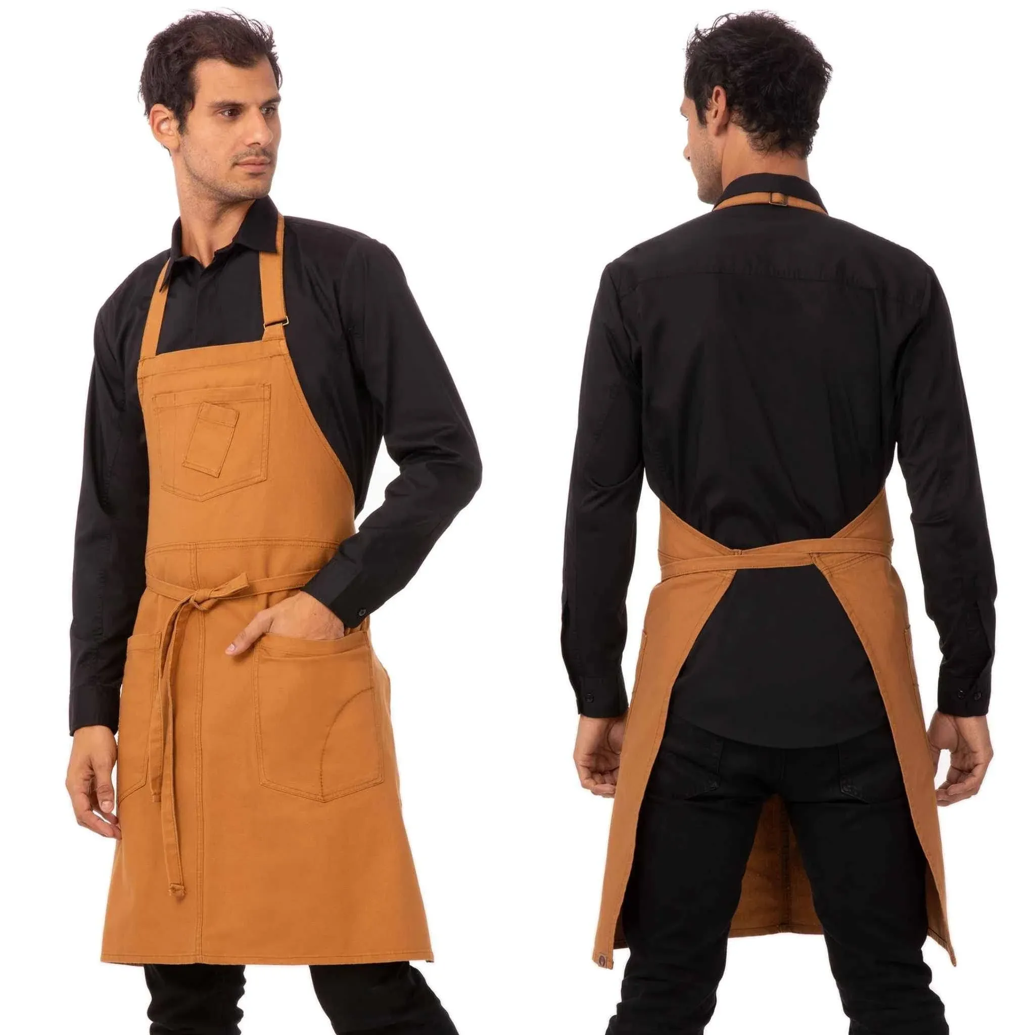 Chef Works Nutmeg Rockford Bib Apron