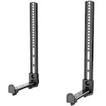 Wali Universal Sound Bar Mount Bracket for Mounting Above or Under TV with Nonslip Base Holder Extends 16 to 72 inch Up to 3