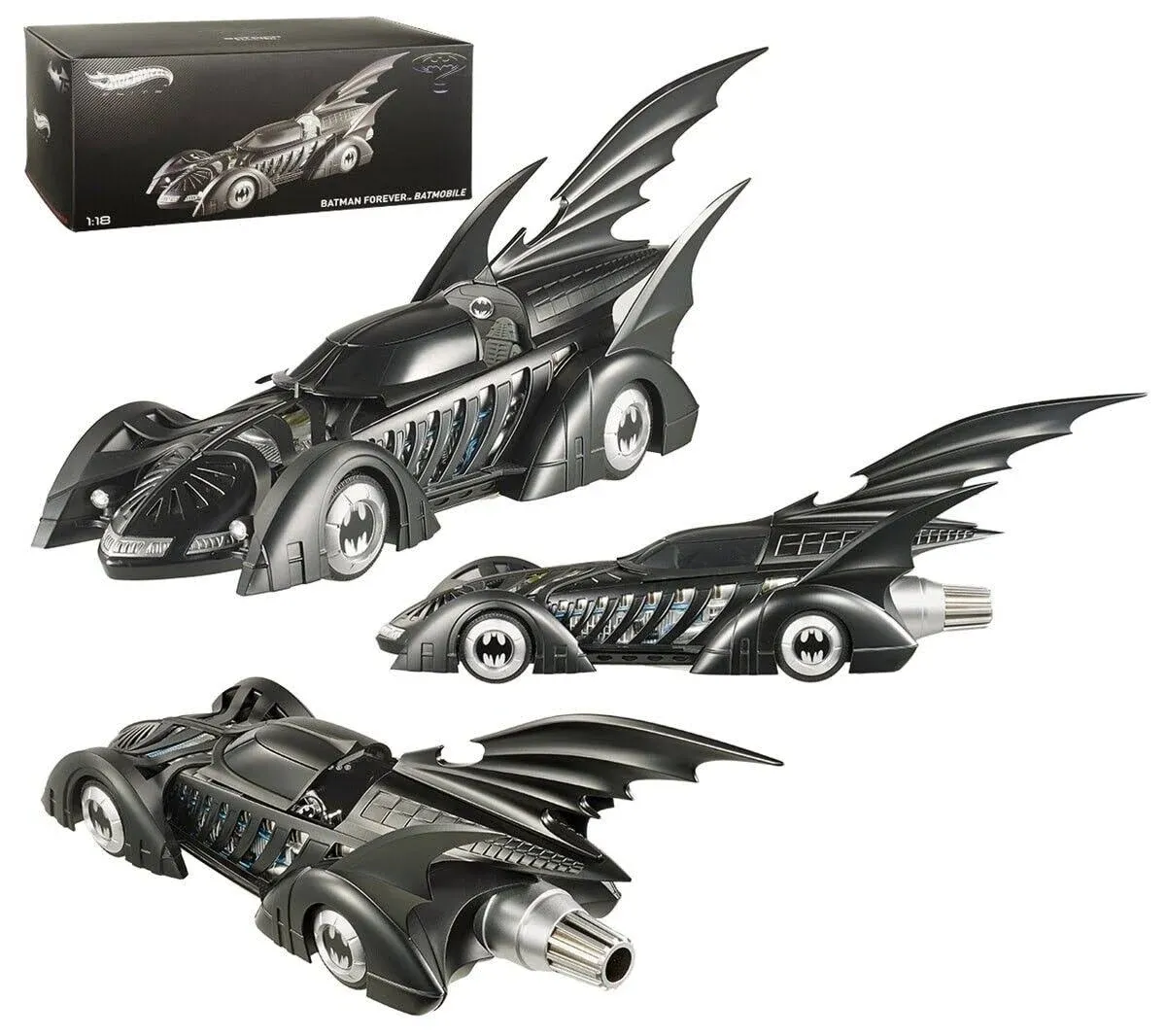 1995 Batman Forever Batmobile Elite Edition 1/18 Diecast Car Model by Hot Wheels