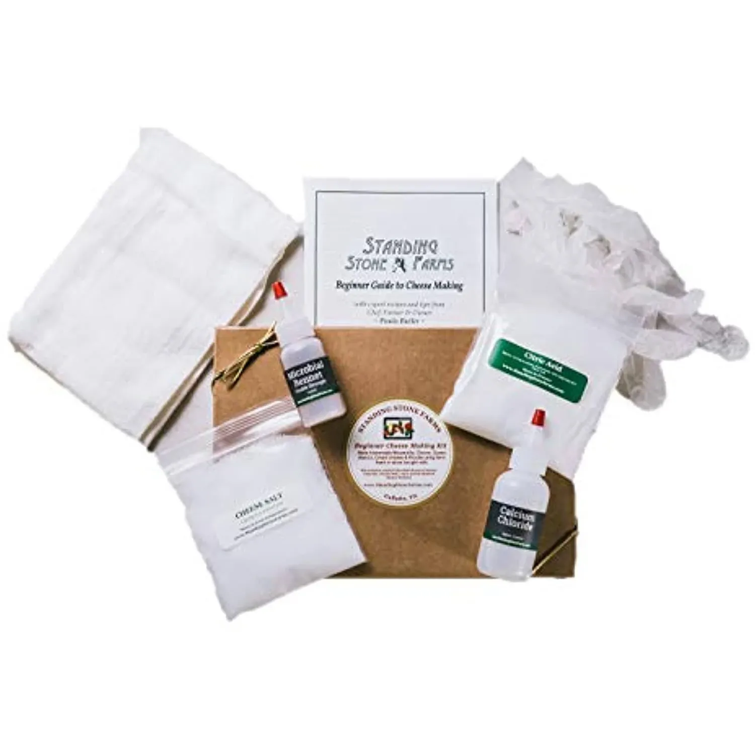 Standing Stone Farms Basic Beginner Cheese Making Kit - Mozzarella, Burrata ...