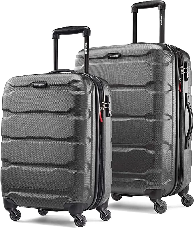 Samsonite Omni PC Hardside Expandable Luggage with Spinner Wheels, 3-Piece Set (20/24/28), Army Green