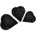 Heart Basket, Set Of 3 In Black