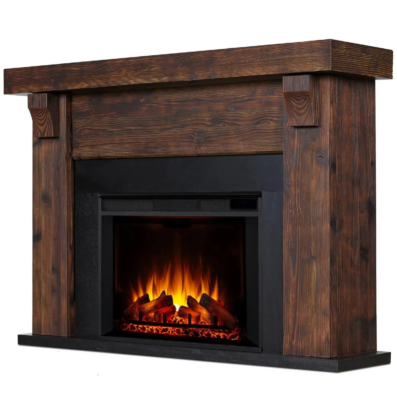 Real Flame Gunnison Grand Electric Fireplace Chestnut Barnwood