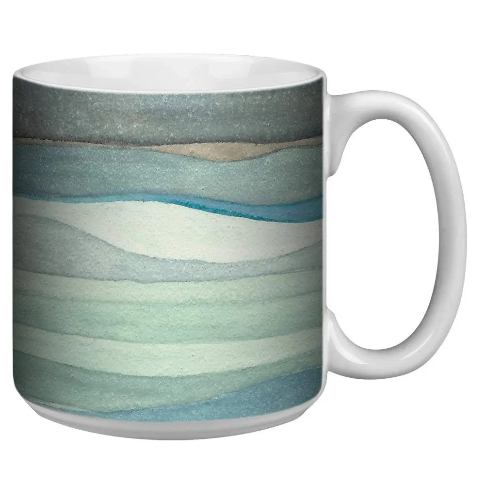 Tree-free Greetings Extra Large 20-Ounce Ceramic Coffee Mug Watercolor