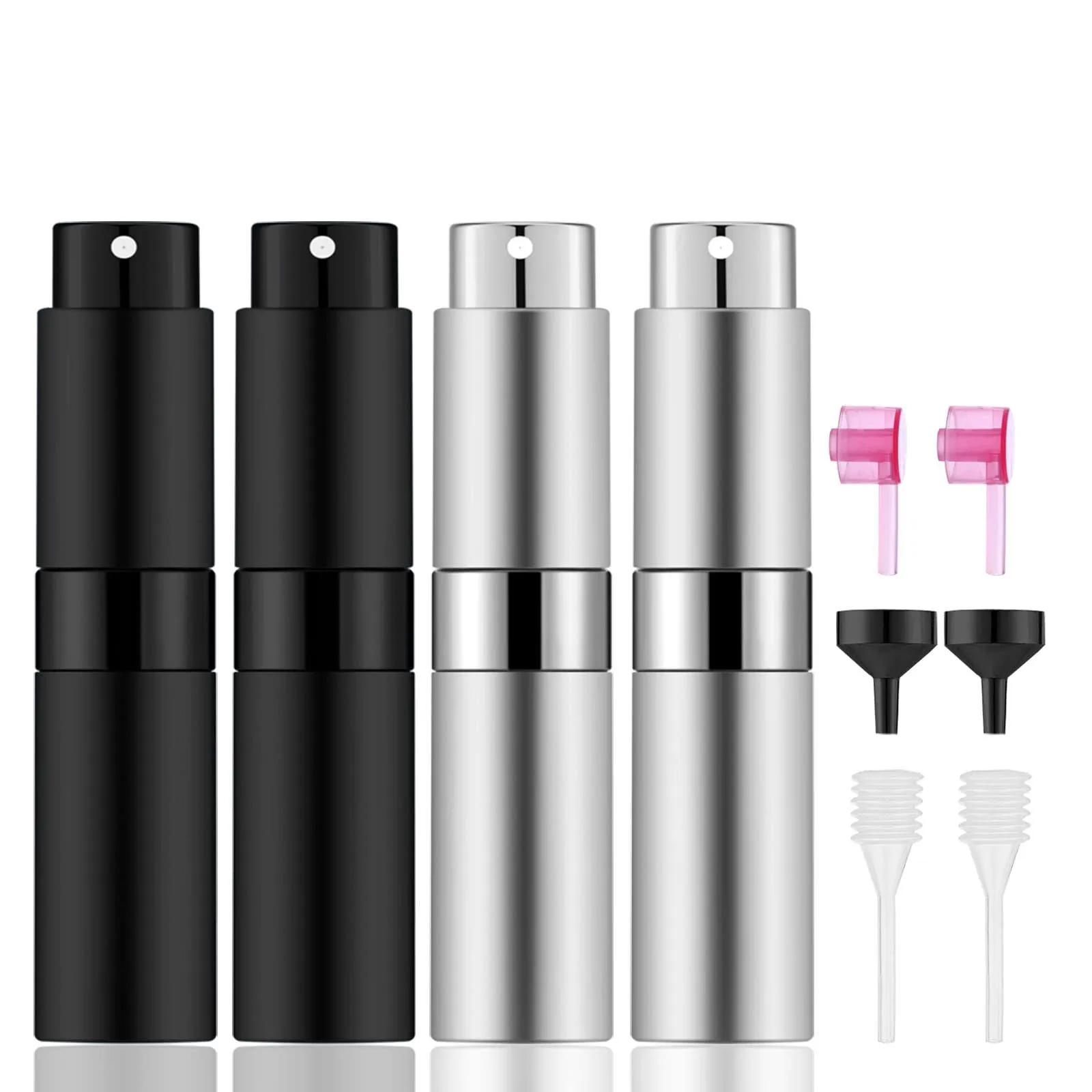 Lil Ray 8ml Portable Mini Perfume Atomizer4 PCSRefillable Empty Small Spray ...