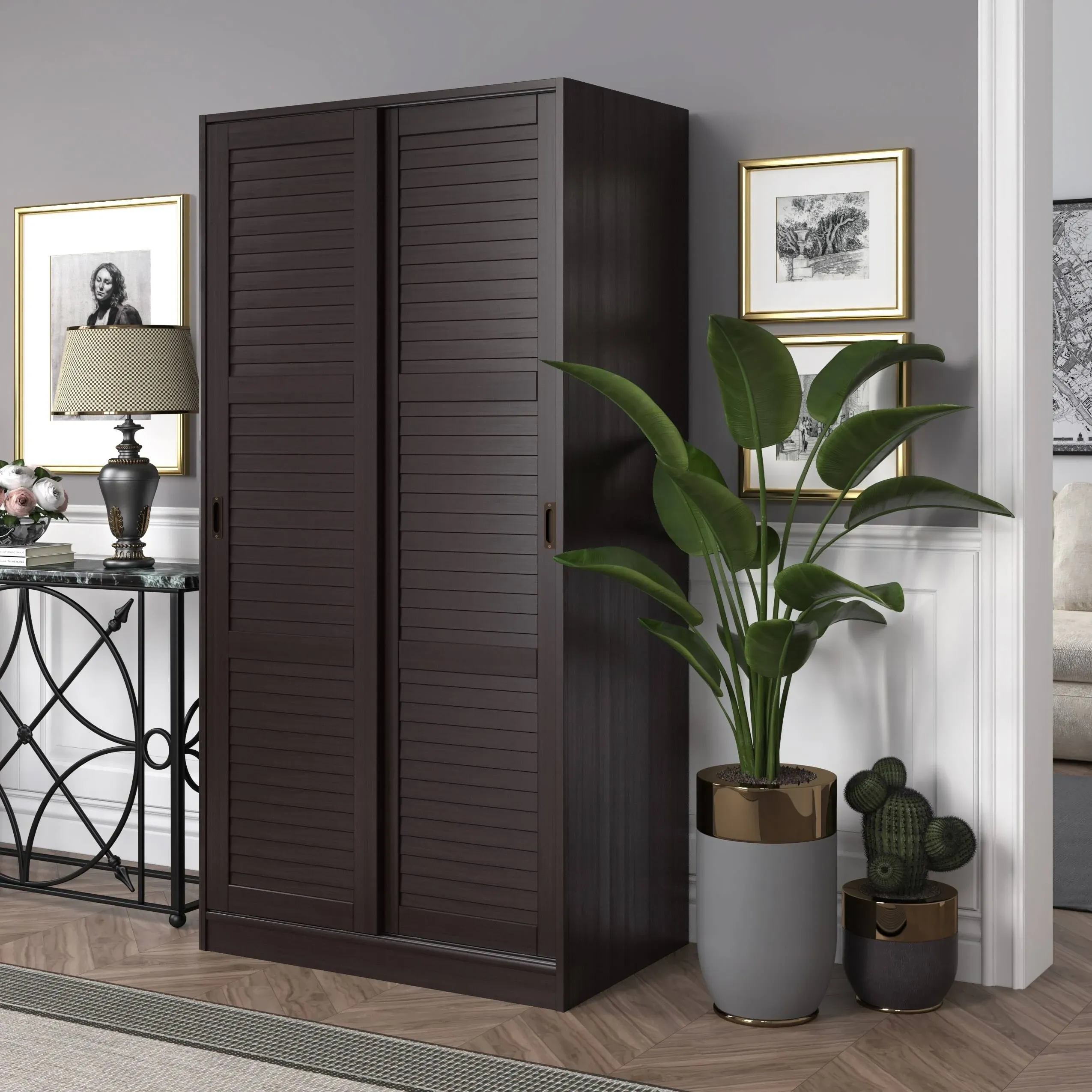 Palace Imports 2-Sliding Door Wardrobe