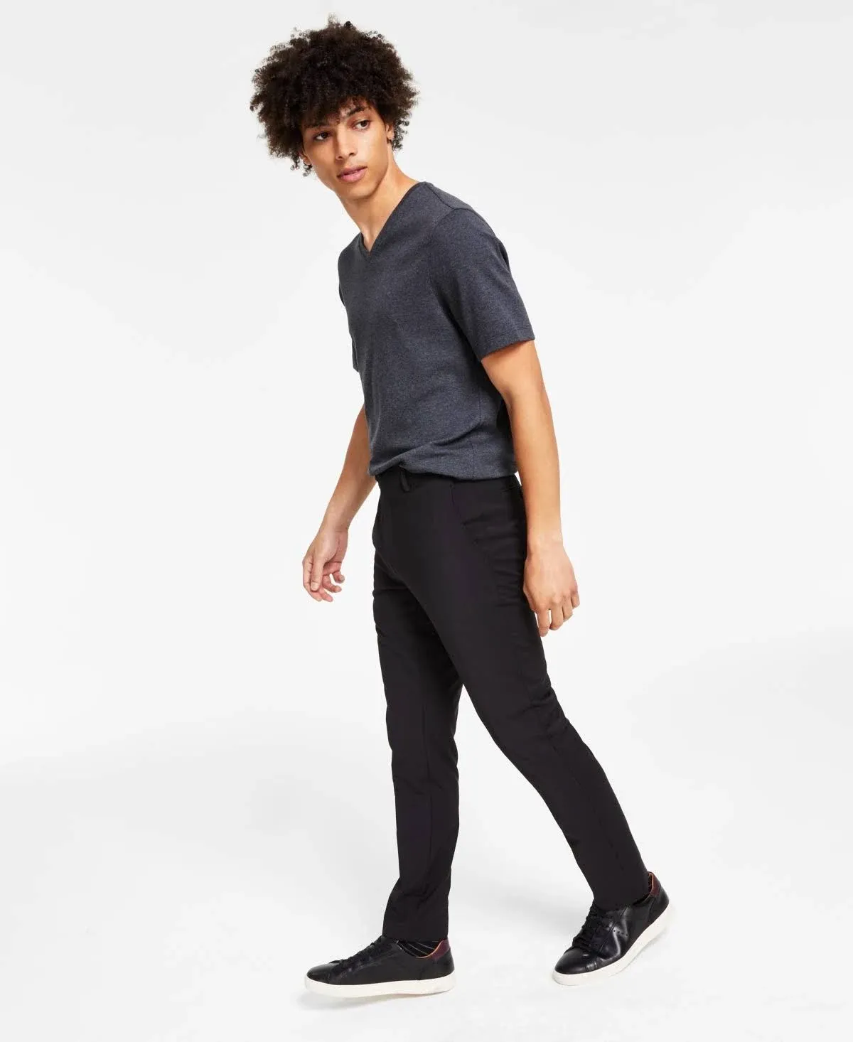 Calvin Klein Men's Skinny Fit Infinite Stretch Suit Pants - Black