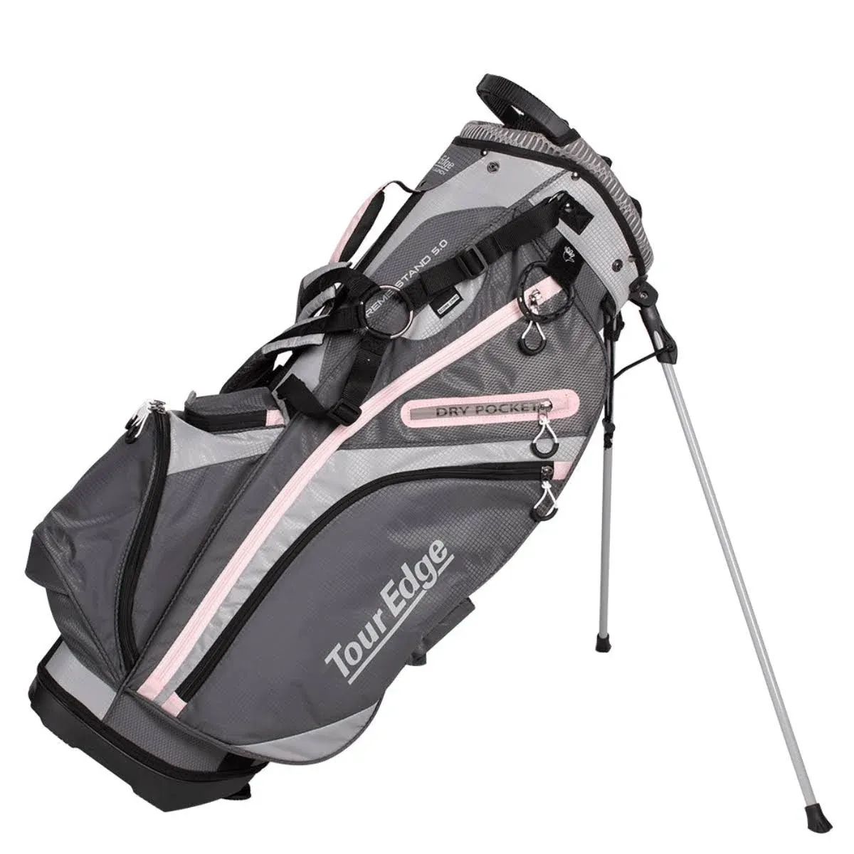 Tour Edge Hot Launch Xtreme Stand 5.0 Bag Silver Pixie