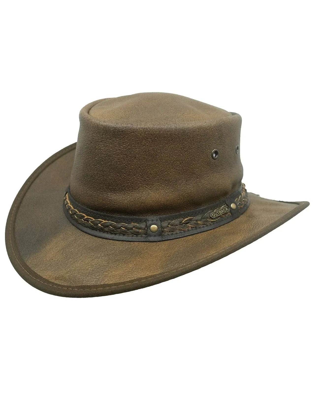 Outback Trading Co. Iron Bark Breathable Leather Hat