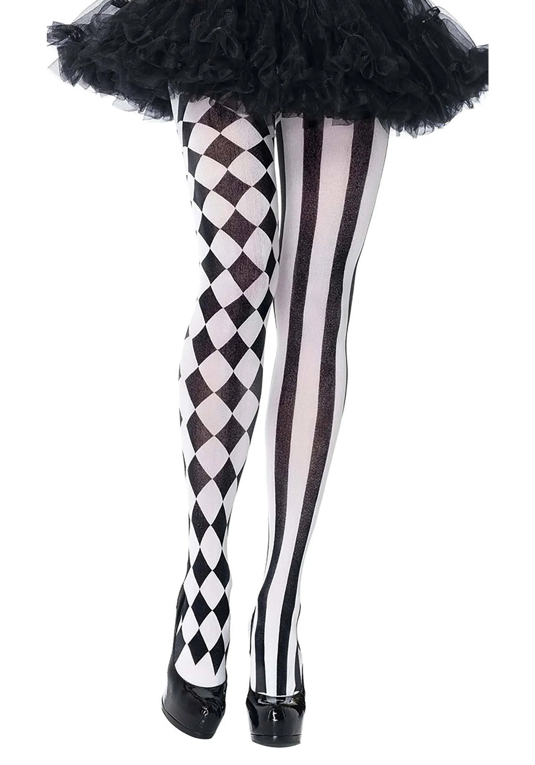 Aura Harlequin [Black/White] | TIGHTS