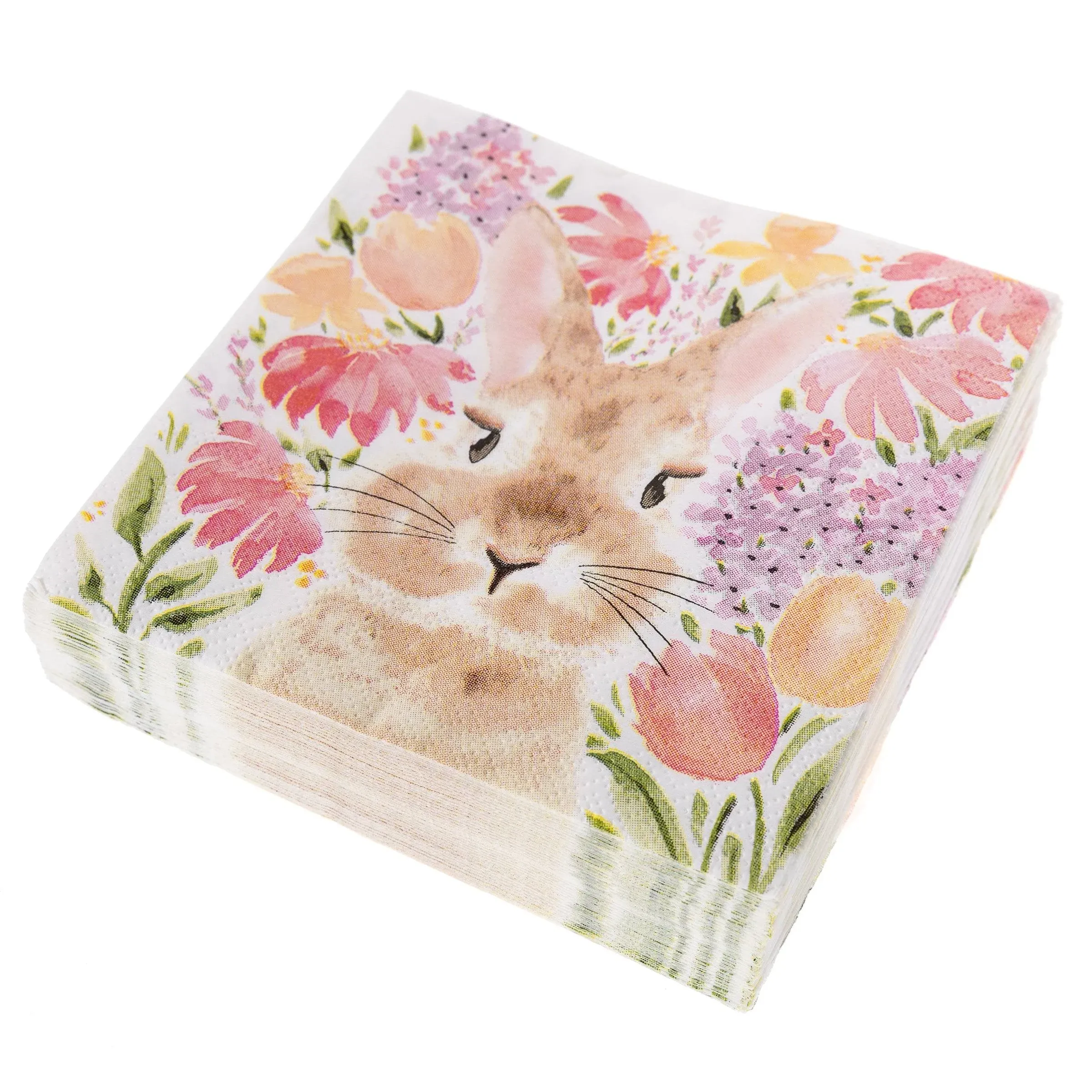 Watercolor Bunny Cocktail Napkins