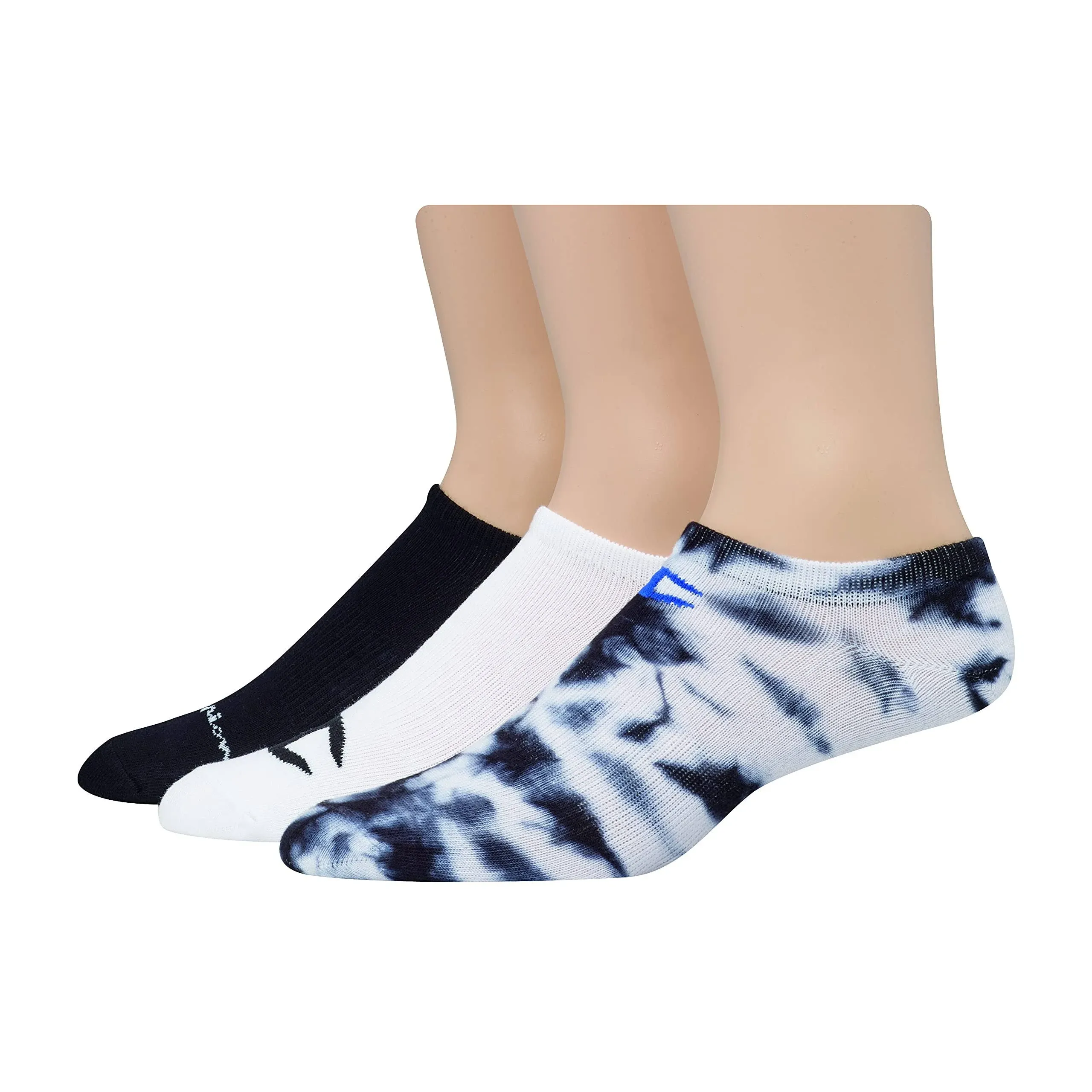 Champion Men's Multi Logo Super No Show Socks 3-Pack