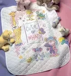 Dimensions Quilt Stamped Cross Stitch Kit “Cute... Or What?”