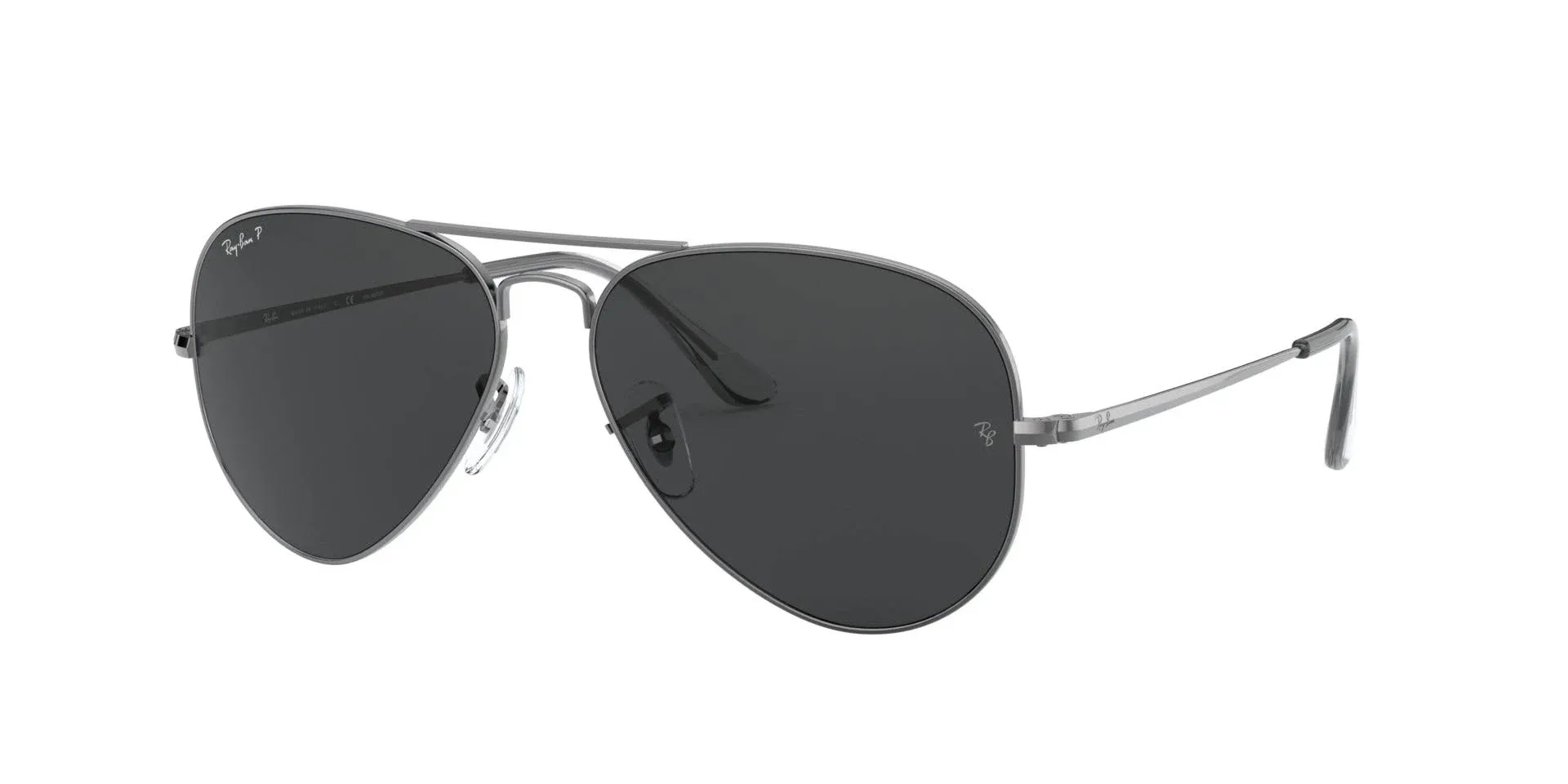 Ray Ban RB3689 Aviator Metal II Sunglasses - 004/48 Gunmetal/Black