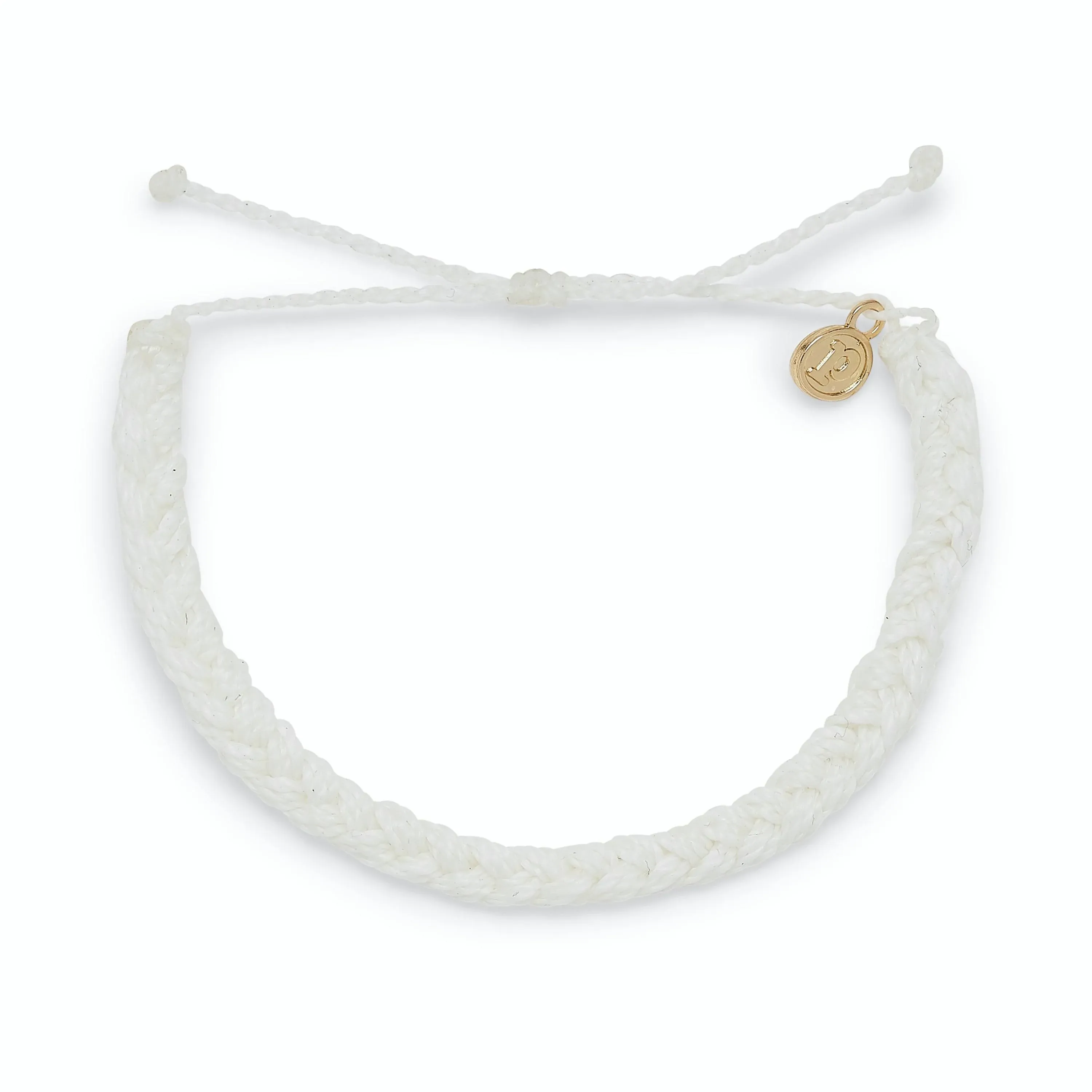 Solid Braided Bracelet-White