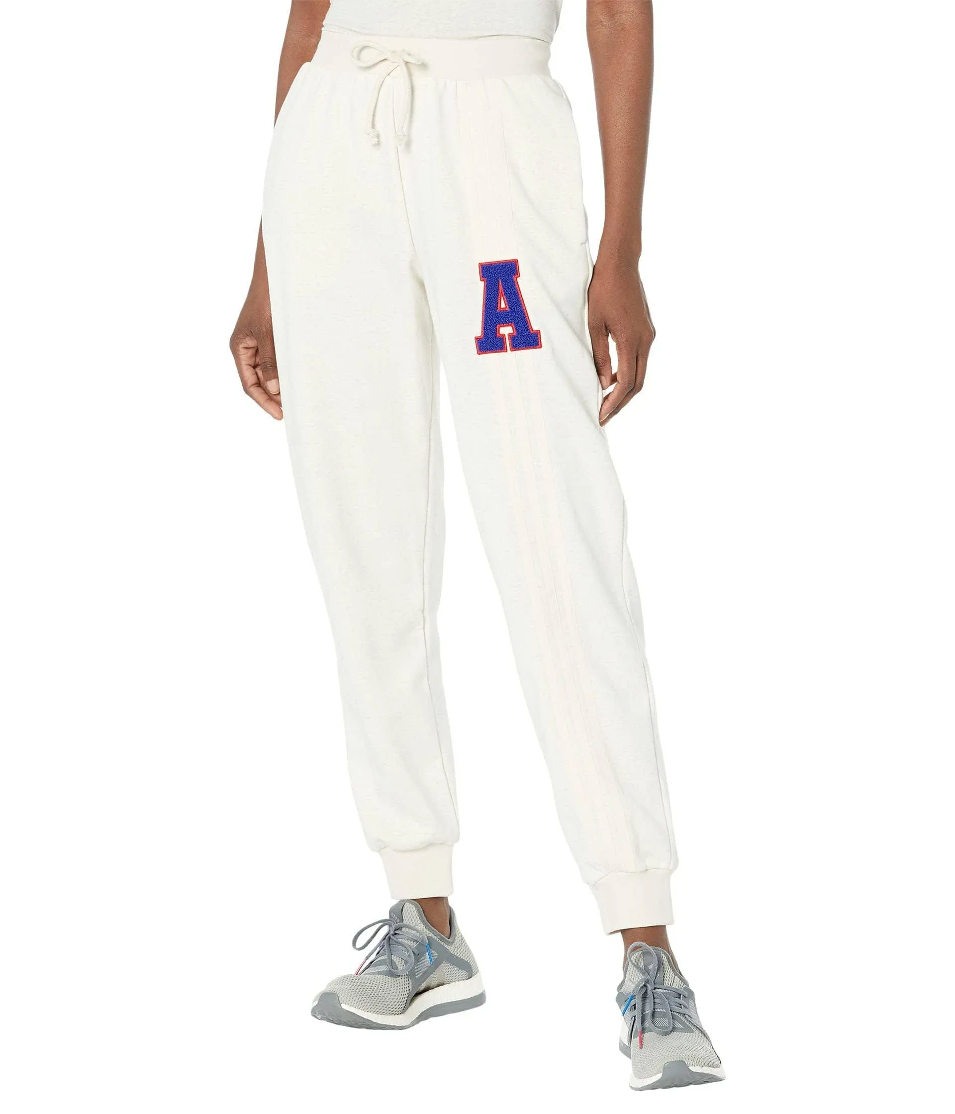 Adidas Originals 3-Stripe Leg Sweatpants Women's Clothing Wonder White : LG One Size