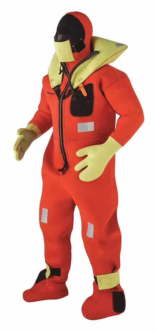 Kent Commerical Immersion Suit-USCG Only Version-Orange-Oversized