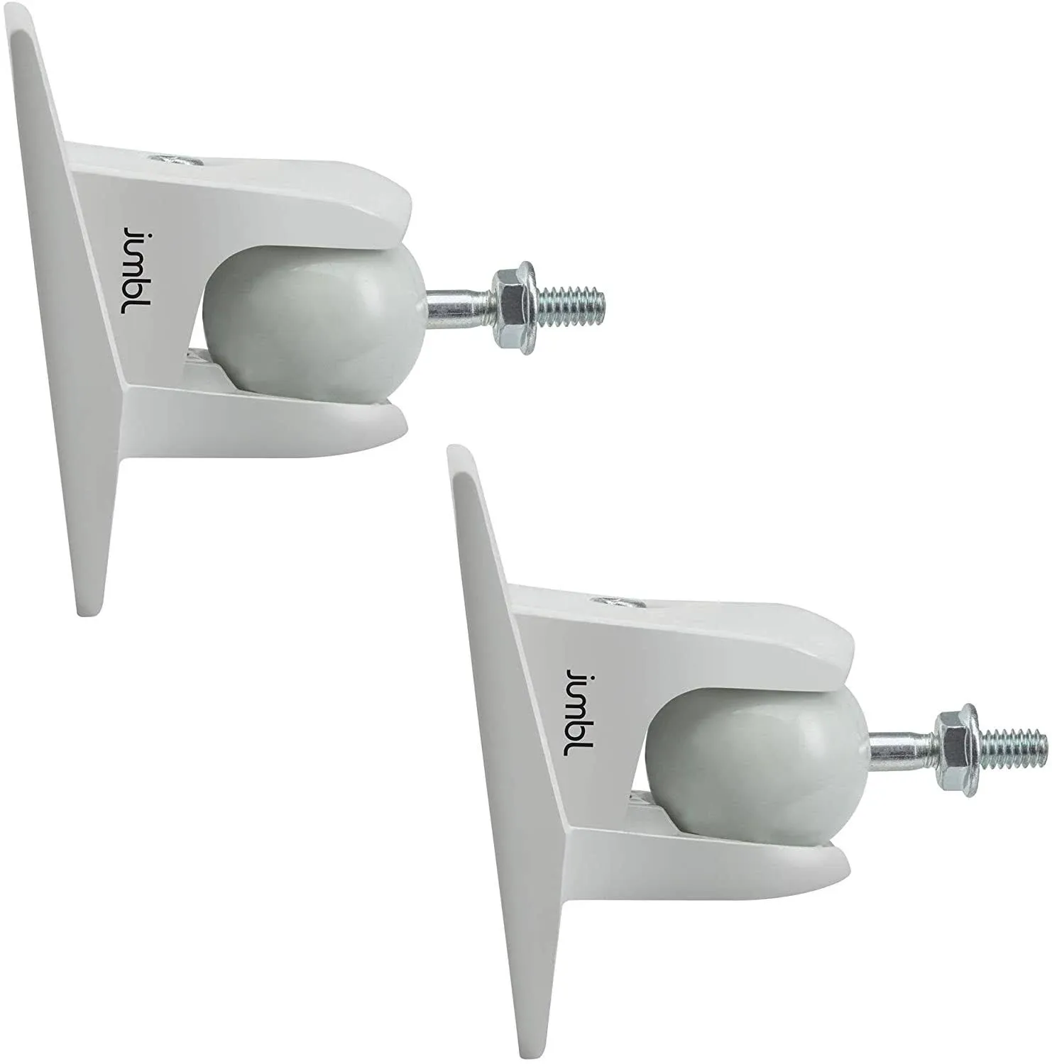 Jumbl Speaker Wall Mount Brackets, Pack of 2 Speaker Mounts - White