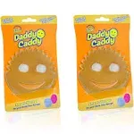 Scrub Daddy Sponge Holder - Daddy Caddy - Suction Sponge Holder for Smiley Face Sponge , Non-Slip Suction Cups, Sink Organizer for Kitchen and Bathroo