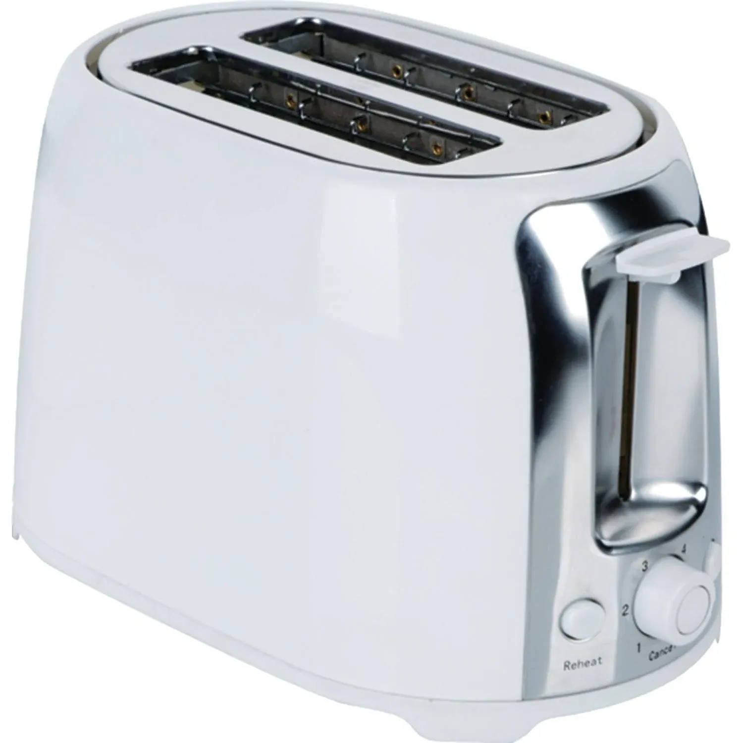 Brentwood 2-Slice Cool Touch Toaster (White & Stainless Steel)