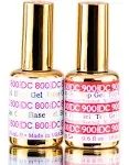 DND DC 800 Base Gel & 900 Top Gel (no Cleanser Needed) Duo Set, Soak Off Gel All in One Base & Top Coat Kit for Daisy Nails - Top 900 / Base 800