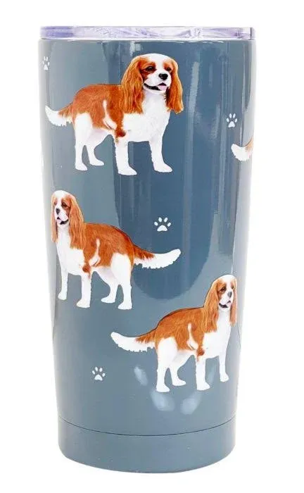 E & S Pets : King Charles Cavalier Serengeti Ultimate Tumbler - Stainless Steel