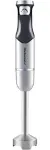 Elite Gourmet EHB1062 Variable Step-less Speed Immersion Hand Blender 500 Watts with Turbo, Stainless Steel Blades, Pressure Controlled Stick Mixer, Sauces, Soup, Smoothies, Baby Food, Stainless Steel