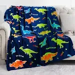 Dinosaur Gifts Toys for Boys Girls - Glow in The Dark Dino Blanket Best Christmas Birthday Valentine's Day Easter Presents for Kids Age 1 2 3 4 5 6