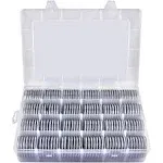 168 Pieces 46mm Coin Capsules with Foam Gasket and Plastic Storage Organizer