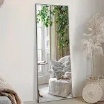 Sweetcrispy Full Length Mirror 59"x16" Full Body Floor Standing Mirror Hanging or ...