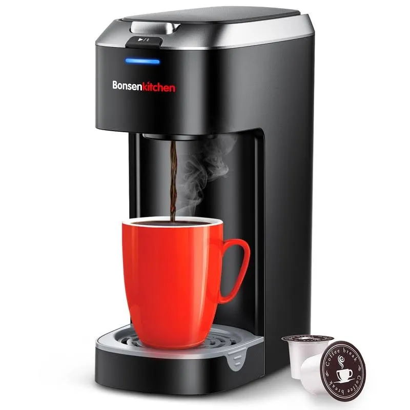 K Cup Coffee Maker - Single Serve Fast Brewing Space Saving Design