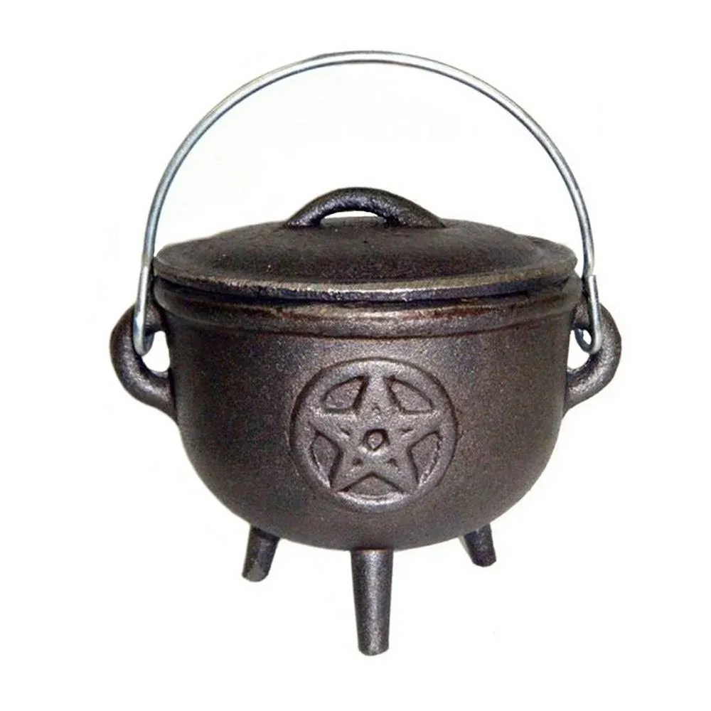 Kheops International Cast Iron Pentacle Cauldron