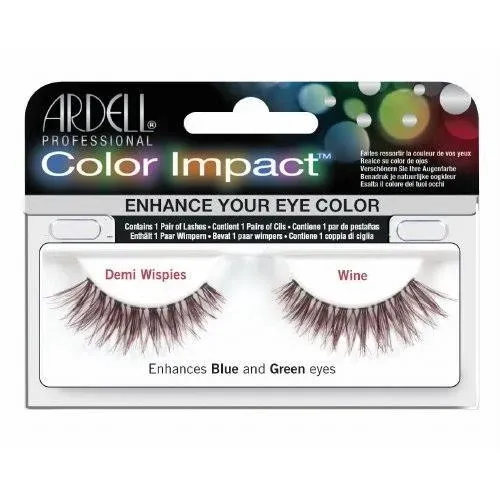 (3 Pack) ARDELL Color Impact False Lashes - Wine Demi Wispies