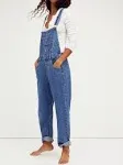 Free People We The Free Ziggy Denim Overalls Size XL